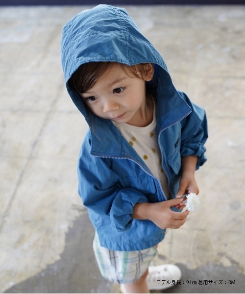 quoti use fith（クゥオティ　ユース　フィス）の「ウォッシャブルダンプ 長袖 ジップパーカー（その他アウター・キッズ・ピンク/ブルー/ブラウン/グリーン・110/120/90/80/130/100）」の17枚目の写真