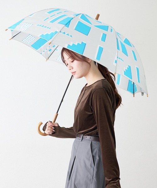 392 plusm（サンキューニプリュスエム）の「【392plusm】 UMBRELLA LONG 60cm 長傘（長傘・レディース・ブラック/ブラウン/ピンク/イエロー/ブラック×ホワイト/ブラウン系その他/カーキ/イエロー系その他/マルチ/ブルー系その他/イエロー系その他2/ネイビー・フリー）」の7枚目の写真