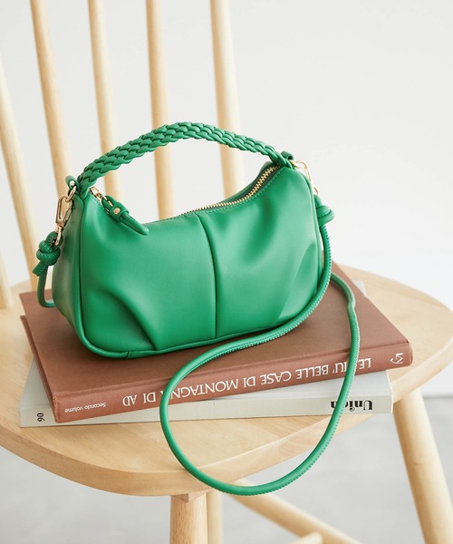 ROPE' PICNIC（ロペピクニック）の「メッシュハンドルホーボーミニショルダーバッグ（ショルダーバッグ・レディース・ブラック/グリーン/オレンジ系その他/キナリ・FREE）」の4枚目の写真