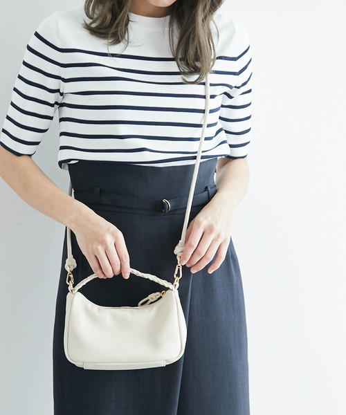 ROPE' PICNIC（ロペピクニック）の「メッシュハンドルホーボーミニショルダーバッグ（ショルダーバッグ・レディース・ブラック/グリーン/オレンジ系その他/キナリ・FREE）」の19枚目の写真