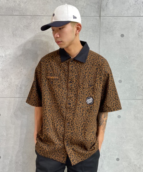 SANTA CRUZ(サンタクルーズ)の「【ムラサキスポーツ別注】SANTACRUZ/サンタクルーズ ビッグシルエットシャツ 502221201(シャツ/ブラウス・メンズ・ベージュ/グリーン/ブラック/レオパード/ブルー・M/XL/L)」の5枚目の写真