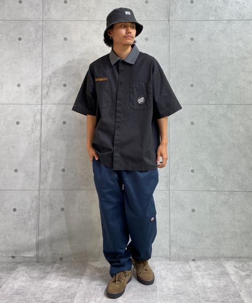 SANTA CRUZ(サンタクルーズ)の「【ムラサキスポーツ別注】SANTACRUZ/サンタクルーズ ビッグシルエットシャツ 502221201(シャツ/ブラウス・メンズ・ベージュ/グリーン/ブラック/レオパード/ブルー・M/XL/L)」の9枚目の写真