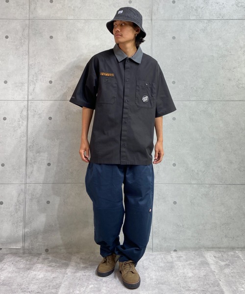 SANTA CRUZ(サンタクルーズ)の「【ムラサキスポーツ別注】SANTACRUZ/サンタクルーズ ビッグシルエットシャツ 502221201(シャツ/ブラウス・メンズ・ベージュ/グリーン/ブラック/レオパード/ブルー・M/XL/L)」の10枚目の写真