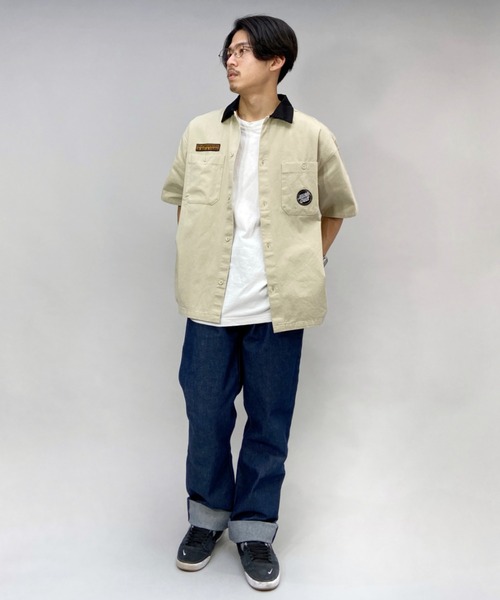 SANTA CRUZ(サンタクルーズ)の「【ムラサキスポーツ別注】SANTACRUZ/サンタクルーズ ビッグシルエットシャツ 502221201(シャツ/ブラウス・メンズ・ベージュ/グリーン/ブラック/レオパード/ブルー・M/XL/L)」の19枚目の写真