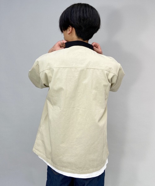 SANTA CRUZ(サンタクルーズ)の「【ムラサキスポーツ別注】SANTACRUZ/サンタクルーズ ビッグシルエットシャツ 502221201(シャツ/ブラウス・メンズ・ベージュ/グリーン/ブラック/レオパード/ブルー・M/XL/L)」の16枚目の写真