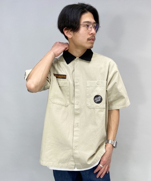 SANTA CRUZ(サンタクルーズ)の「【ムラサキスポーツ別注】SANTACRUZ/サンタクルーズ ビッグシルエットシャツ 502221201(シャツ/ブラウス・メンズ・ベージュ/グリーン/ブラック/レオパード/ブルー・M/XL/L)」の13枚目の写真