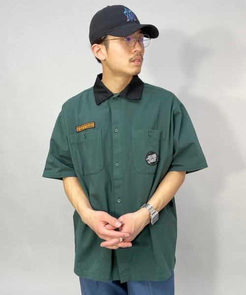 SANTA CRUZ(サンタクルーズ)の「【ムラサキスポーツ別注】SANTACRUZ/サンタクルーズ ビッグシルエットシャツ 502221201(シャツ/ブラウス・メンズ・ベージュ/グリーン/ブラック/レオパード/ブルー・M/XL/L)」の21枚目の写真