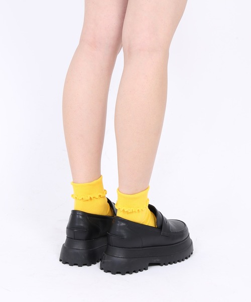 PUNYUS（プニュズ）の「プラットフォームローファー（ローファー・レディース・ブラック・1/4/2/3）」の7枚目の写真