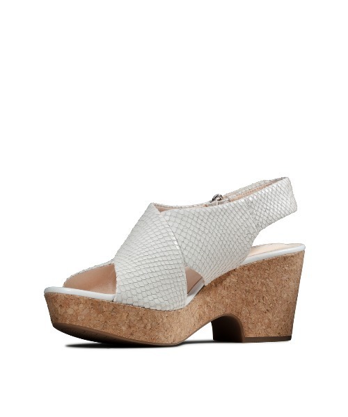 Clarks(クラークス)の「Maritsa Lara / マリツッアララ (ホワイトスネイク)(サンダル・レディース・ホワイト・UK3/UK4.5/UK6/UK5/UK5.5/UK4/UK3.5)」の5枚目の写真