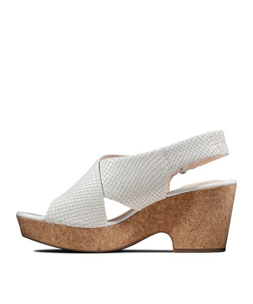 Clarks(クラークス)の「Maritsa Lara / マリツッアララ (ホワイトスネイク)(サンダル・レディース・ホワイト・UK3/UK4.5/UK6/UK5/UK5.5/UK4/UK3.5)」の6枚目の写真
