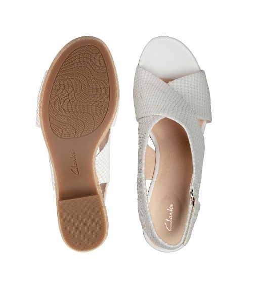 Clarks(クラークス)の「Maritsa Lara / マリツッアララ (ホワイトスネイク)(サンダル・レディース・ホワイト・UK3/UK4.5/UK6/UK5/UK5.5/UK4/UK3.5)」の8枚目の写真
