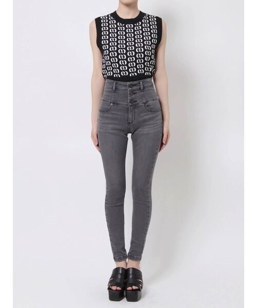 EMODA（エモダ）の「【ELDER】FIXハイウエストデニム（デニムパンツ・レディース・ブラック/インディゴブルー/ブルー/グレー・SMALL/MEDIUM/X-SMALL）」の19枚目の写真