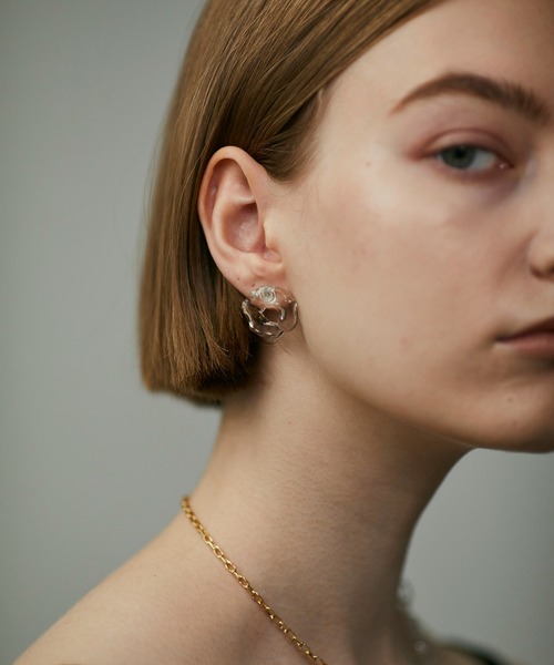Lemme.（レム）の「【Lemme./レム】Thaw Earrings / ピアス（ピアス（両耳用）・レディース・クリア・FREE）」の5枚目の写真