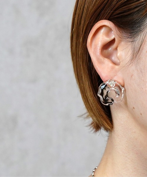 Lemme.（レム）の「【Lemme./レム】Thaw Earrings / ピアス（ピアス（両耳用）・レディース・クリア・FREE）」の6枚目の写真