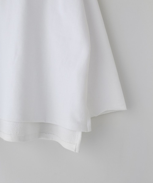 minsobi（ミンソビ）の「ボートネック　カットソー　ユニセックス カットオフBIGスウェット（スウェット・メンズ・ホワイト/ブラック・FREE）」の18枚目の写真