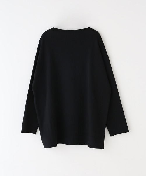 minsobi（ミンソビ）の「ボートネック　カットソー　ユニセックス カットオフBIGスウェット（スウェット・メンズ・ホワイト/ブラック・FREE）」の21枚目の写真