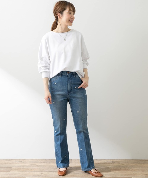 URBAN RESEARCH Sonny Label（アーバンリサーチサニーレーベル）の「ドルマンスリーブカットプルオーバー（Tシャツ/カットソー・レディース・ブルー/ブラック/ホワイト/ベージュ・FREE）」の13枚目の写真