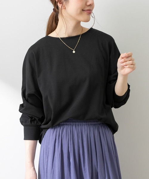 URBAN RESEARCH Sonny Label（アーバンリサーチサニーレーベル）の「ドルマンスリーブカットプルオーバー（Tシャツ/カットソー・レディース・ブルー/ブラック/ホワイト/ベージュ・FREE）」の20枚目の写真