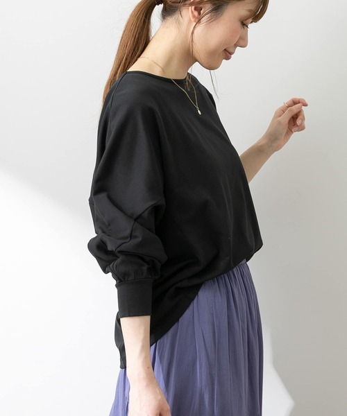 URBAN RESEARCH Sonny Label（アーバンリサーチサニーレーベル）の「ドルマンスリーブカットプルオーバー（Tシャツ/カットソー・レディース・ブルー/ブラック/ホワイト/ベージュ・FREE）」の21枚目の写真