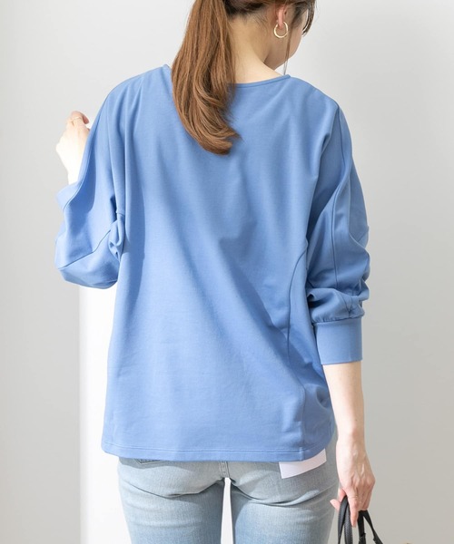 「URBAN RESEARCH Sonny Label」 長袖シャツ FREE ブルー レディース URBAN RESEARCH Sonny Label ブラウス シャツ ストライプ