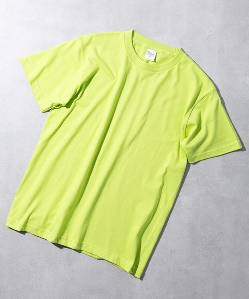 Printstar(プリントスター)の「ブランド累計2億枚以上販売している不動の人気Tシャツ【Printstar】カラバリ豊富で推し活Tにも◎!5.6オンス ヘビーウェイトTシャツ 00085(Tシャツ/カットソー・レディース・パープル/ブラック/ホワイト/グレー/イエロー/ライトイエロー/ネイビー/オレンジ/オリーブ/ブルー/チャコールグレー/ライトブルー/バーガンディー/グリーン/ライトグリーン/ピンク/レッド/ライトピンク/インディゴブルー/ミント/ダークパープル/ダークベージュ/パープル系その他2/ライトベージュ/スモークピンク/オフホワイト/グレイッシュブルー/スモーキーグリーン系/ブルー系その他・XL/M/S/L)」の10枚目の写真