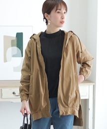 ElegChic（エレグシック）の「裾タックフードジャケット（ブルゾン）」