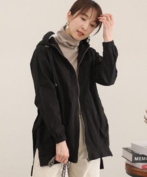 ElegChic（エレグシック）の「裾タックフードジャケット（ブルゾン）」