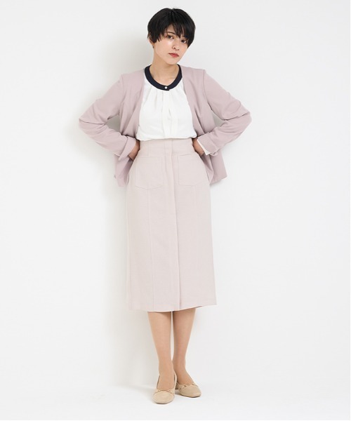 TRUDEA（トルディア）の「ステッチ遣いタイトスカート（スカート・レディース・ベージュ/ネイビー/ブルー・MEDIUM/SMALL/LARGE）」の22枚目の写真