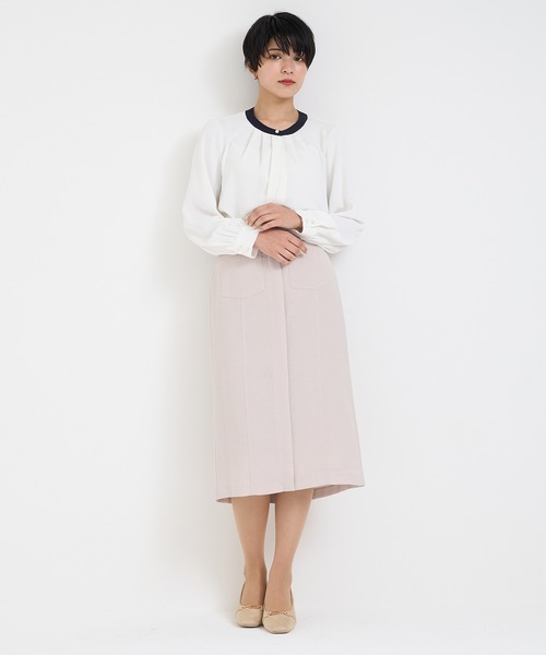 TRUDEA（トルディア）の「ステッチ遣いタイトスカート（スカート・レディース・ベージュ/ネイビー/ブルー・MEDIUM/SMALL/LARGE）」の20枚目の写真