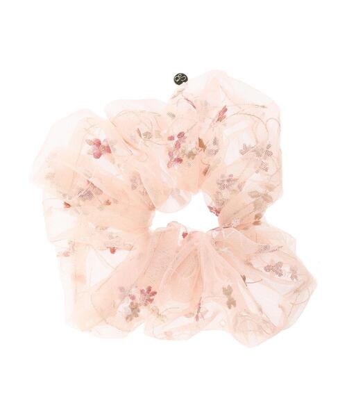 SLURR(スラ―)の「フラワー刺繍シュシュ(シュシュ・レディース・ピンク/アイボリー・FREE)」の14枚目の写真