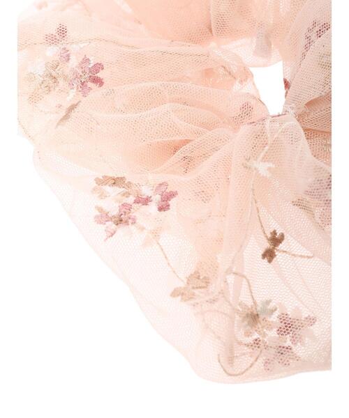SLURR(スラ―)の「フラワー刺繍シュシュ(シュシュ・レディース・ピンク/アイボリー・FREE)」の15枚目の写真