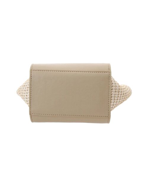 MERCURYDUO(マーキュリーデュオ)の「フェイクレザー切替ペーパーバッグ(トートバッグ・レディース・ブラック/ベージュ・FREE)」の7枚目の写真