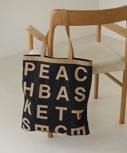 Bab(バブ)の「アルファベットトートバッグ(トートバッグ・レディース・グレー/ブラック/ブラウン/アイボリー・ONESIZE)」の3枚目の写真