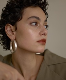 MIELI INVARIANT | Flat Matte Hoop Pierce(ピアス（両耳用）)