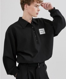 ESC STUDIO | 【ESC STUDIO/イーエスシースタジオ】patch polo mtm/パッチ ポロシャツ スウェット オーバーサイズ(ポロシャツ)