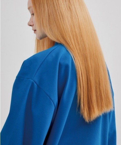 ESC STUDIO（イーエスシースタジオ）の「【ESC STUDIO/イーエスシースタジオ】patch polo mtm/パッチ ポロシャツ スウェット オーバーサイズ（ポロシャツ・メンズ・ブラック/ブルー/ホワイト・ONE SIZE）」の20枚目の写真