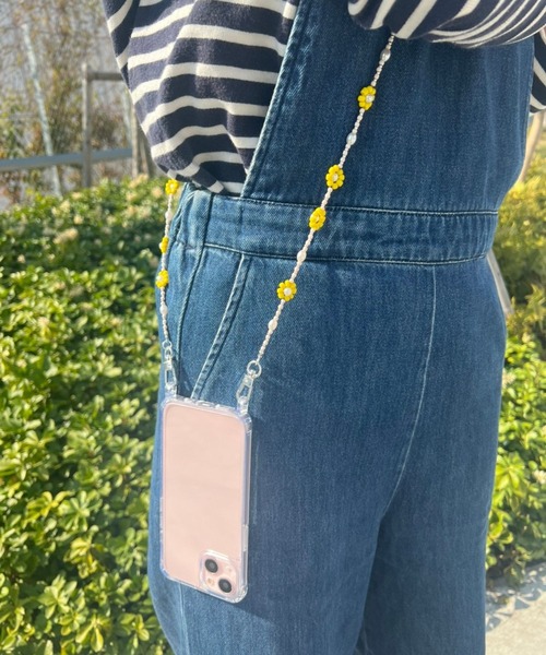 Me%(ミィパーセント)の「フラワーモバイルストラップ(スマホグッズ・レディース・その他1/イエロー系その他/ブラック/ブラウン/その他・FREE)」の15枚目の写真