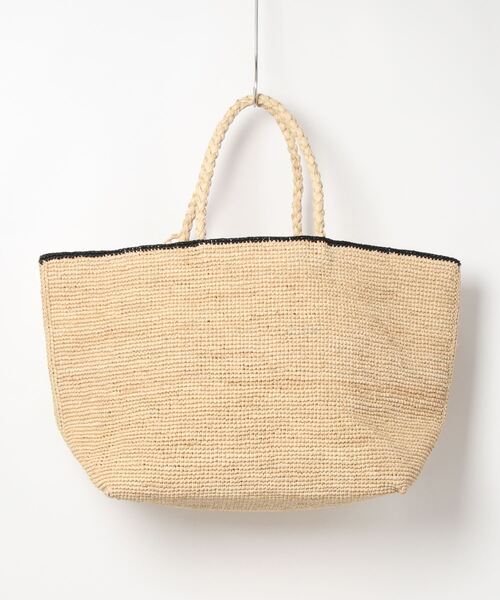 MAISON N.H PARIS（メゾンエヌアッシュパリ）の「【 MAISON N.H PARIS / メゾンエヌアッシュパリ 】 ROSE MARIE GRAND-Tote Bag（かごバッグ・レディース・ブラック/ナチュラル/ブラウン・FREE）」の16枚目の写真