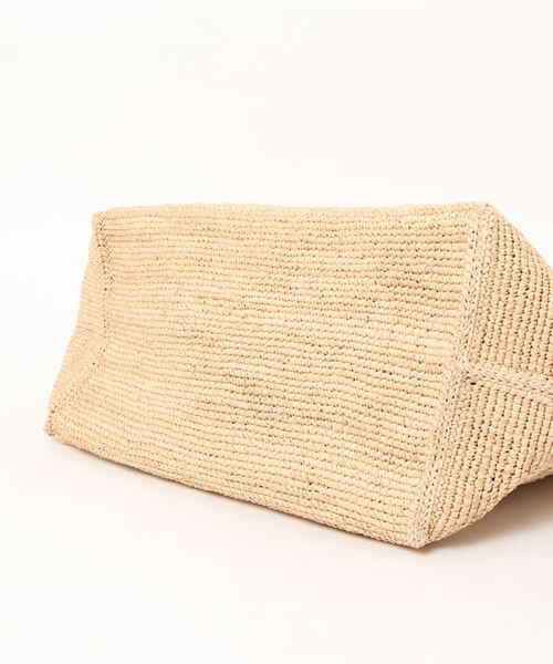 MAISON N.H PARIS（メゾンエヌアッシュパリ）の「【 MAISON N.H PARIS / メゾンエヌアッシュパリ 】 ROSE MARIE GRAND-Tote Bag（かごバッグ・レディース・ブラック/ナチュラル/ブラウン・FREE）」の7枚目の写真