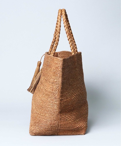 MAISON N.H PARIS（メゾンエヌアッシュパリ）の「【 MAISON N.H PARIS / メゾンエヌアッシュパリ 】 ROSE MARIE GRAND-Tote Bag（かごバッグ・レディース・ブラック/ナチュラル/ブラウン・FREE）」の17枚目の写真