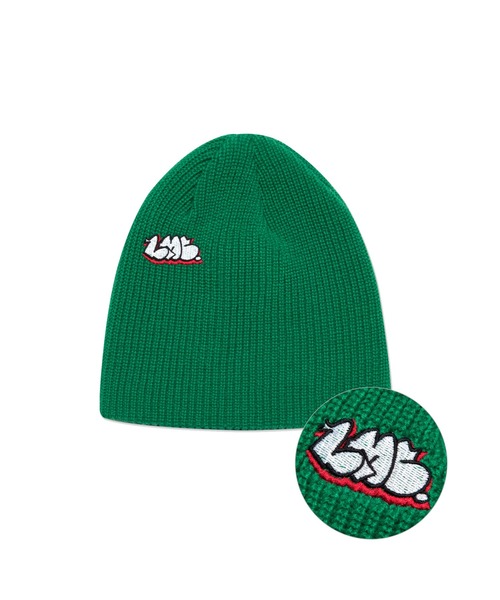 LMCの「【LMC】GRAFFITI UNCUFFED BEANIE / エルエムシー グラフィティ ワンポイント ロゴ ビーニー(ニットキャップ/ビーニー・メンズ・グリーン/ブラック・FREE)」の2枚目の写真