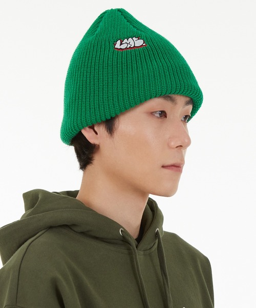 LMCの「【LMC】GRAFFITI UNCUFFED BEANIE / エルエムシー グラフィティ ワンポイント ロゴ ビーニー(ニットキャップ/ビーニー・メンズ・グリーン/ブラック・FREE)」の13枚目の写真