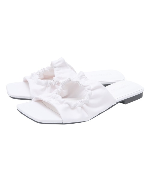 SEA DRESS（シードレス）の「ｷﾞｬｻﾞｰﾃﾞｻﾞｲﾝｻﾝﾀﾞﾙ（サンダル・レディース・ホワイト/ブラック/グリーン・S/LL/M/L）」の4枚目の写真