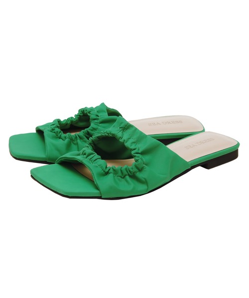 SEA DRESS（シードレス）の「ｷﾞｬｻﾞｰﾃﾞｻﾞｲﾝｻﾝﾀﾞﾙ（サンダル・レディース・ホワイト/ブラック/グリーン・S/LL/M/L）」の6枚目の写真