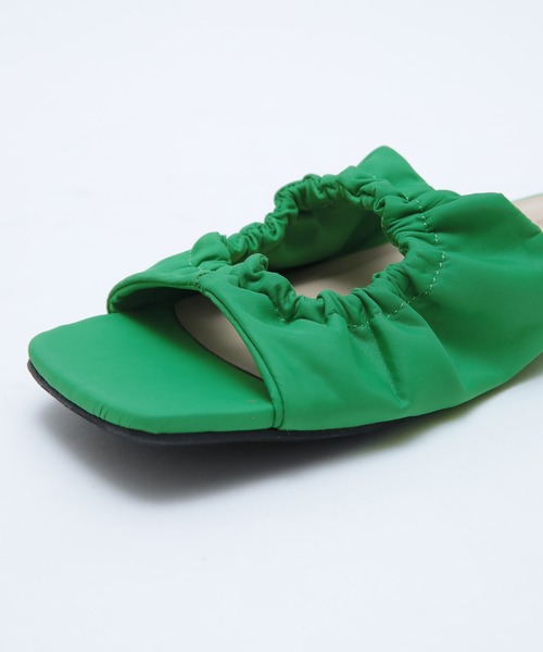 SEA DRESS（シードレス）の「ｷﾞｬｻﾞｰﾃﾞｻﾞｲﾝｻﾝﾀﾞﾙ（サンダル・レディース・ホワイト/ブラック/グリーン・S/LL/M/L）」の9枚目の写真