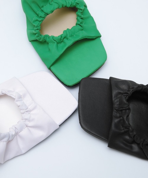 SEA DRESS（シードレス）の「ｷﾞｬｻﾞｰﾃﾞｻﾞｲﾝｻﾝﾀﾞﾙ（サンダル・レディース・ホワイト/ブラック/グリーン・S/LL/M/L）」の12枚目の写真