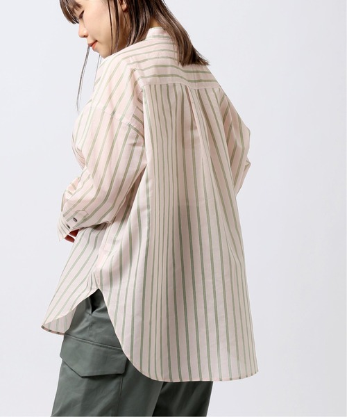 JOINT WORKS(ジョイントワークス)の「J-C.Siストライプシャツ(シャツ/ブラウス・レディース・ブルー/グリーン/レンガ・FREE)」の10枚目の写真