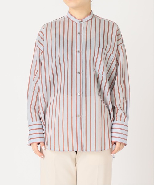 JOINT WORKS(ジョイントワークス)の「J-C.Siストライプシャツ(シャツ/ブラウス・レディース・ブルー/グリーン/レンガ・FREE)」の15枚目の写真