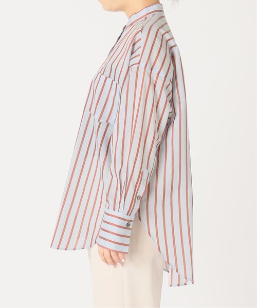 JOINT WORKS(ジョイントワークス)の「J-C.Siストライプシャツ(シャツ/ブラウス・レディース・ブルー/グリーン/レンガ・FREE)」の16枚目の写真