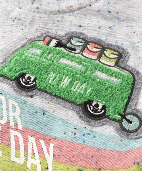 BREEZE(ブリーズ)の「ペイントカーワッペンTシャツ(Tシャツ/カットソー・キッズ・グレー/ネイビー・120/90/80/140/130/100/110)」の10枚目の写真